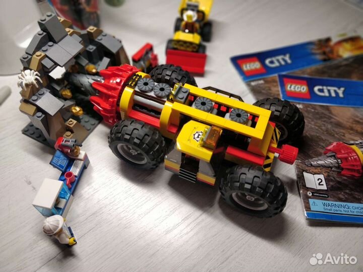 Lego City 60186 тяжёлый бур для горных работ