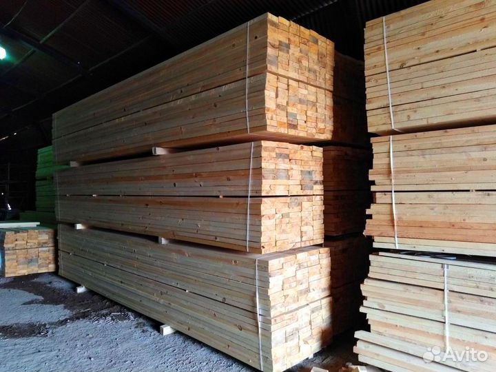 Доски из сосны, естественная влажность