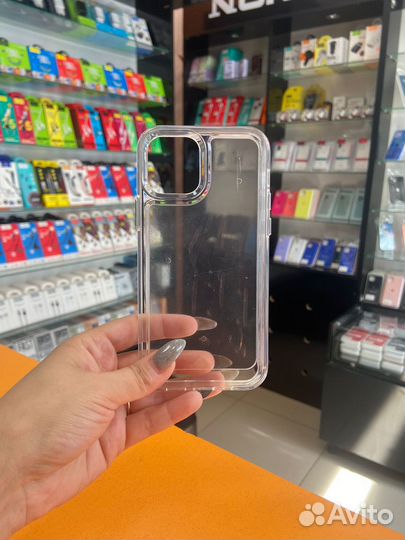 Усиленный чехол прозрачный Armour Case iPhone 12