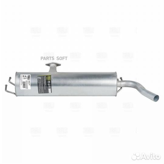 Глушитель Chery Tiggo (05) осн. (алюм. сталь) (EMM 2703)