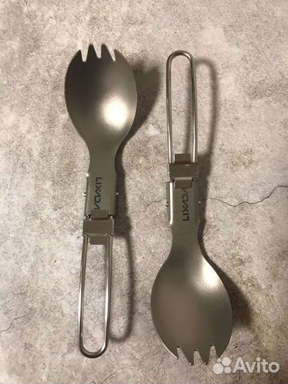 Титановые кружки, котелки, ложки