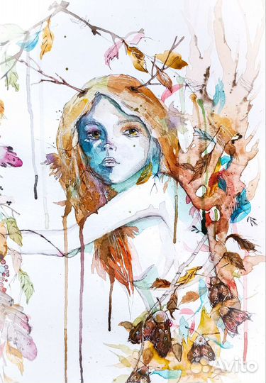 Картина акварельная А3 