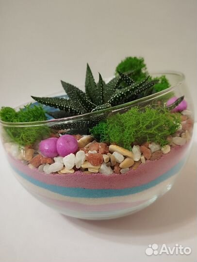 Флорариум с водопадом и водоемом
