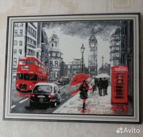 Картина мозаикой с алмазной огранкой