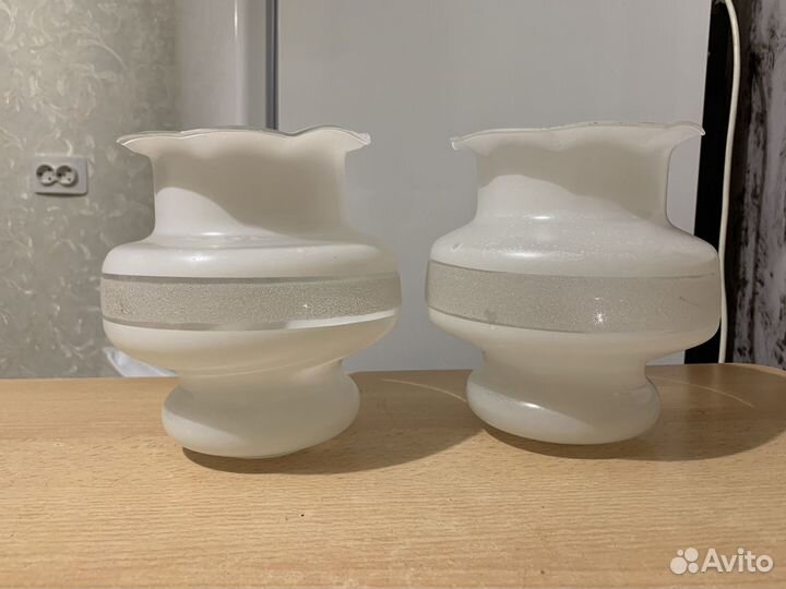 Плафоны для люстры стеклянные бу