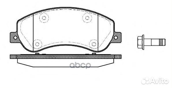 Колодки тормозные передние 125000 Remsa