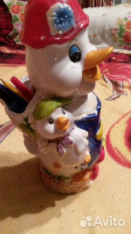 Карандашница-уточка керамическая