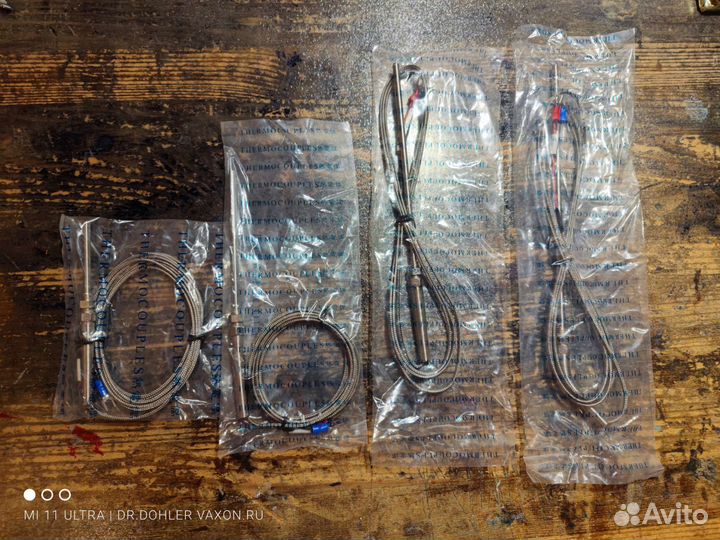 Термопара тип K 5*50мм, 100мм, 150мм, 200мм 2метра