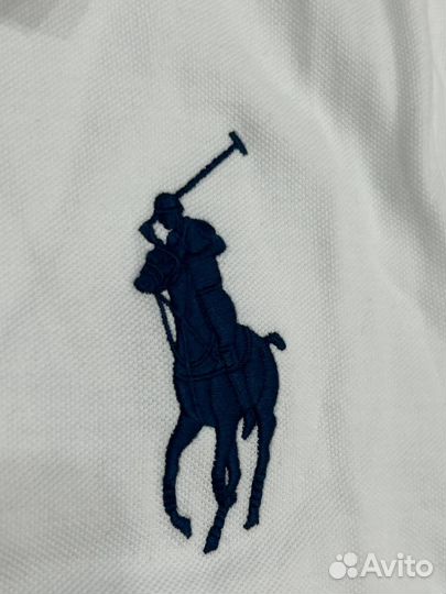Белая футболка поло Ralph Lauren