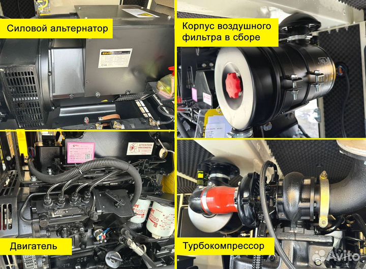 Дизельный генератор 15, 30, 50, 100, 120, 150, 200