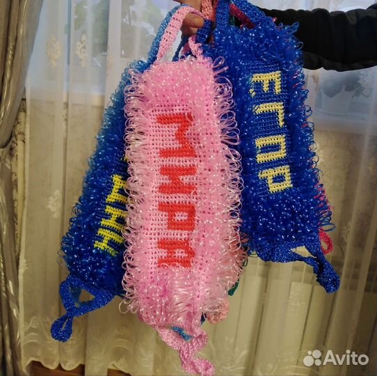 Мочалка ручной работы