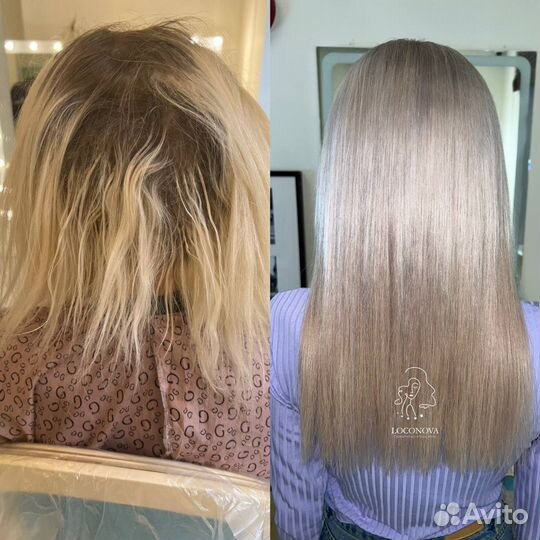Наращивание волос 40 см. Рассрочка