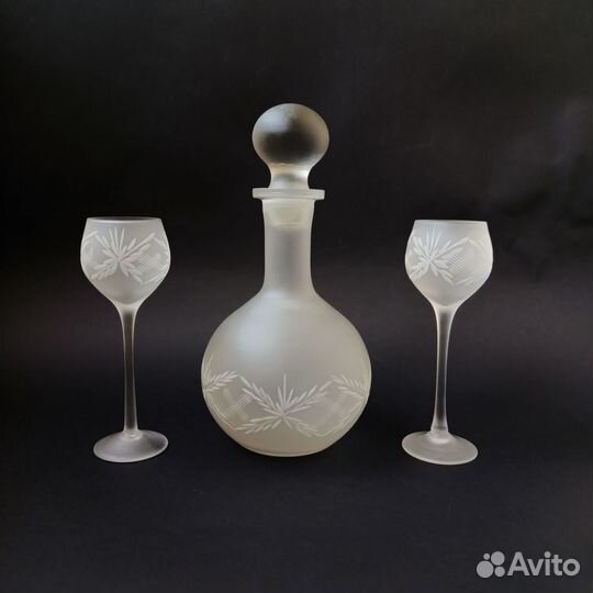 Графин с рюмками штоф СССР гхз рюмки высокие