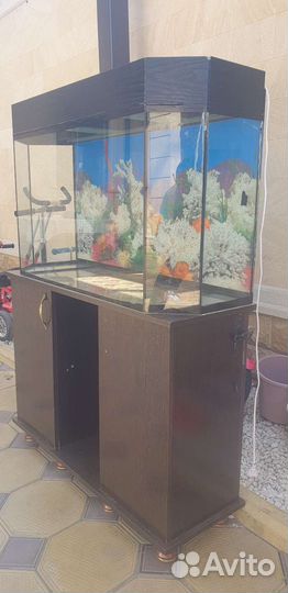 Аквариум с тумбой на 140 литров