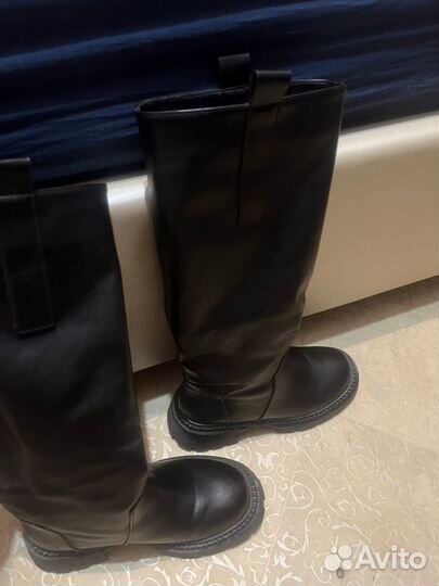 Сапоги трубы натуральная кожа