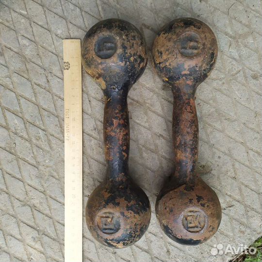 Гантели СССР 1,3,4,5,6,8,10 кг