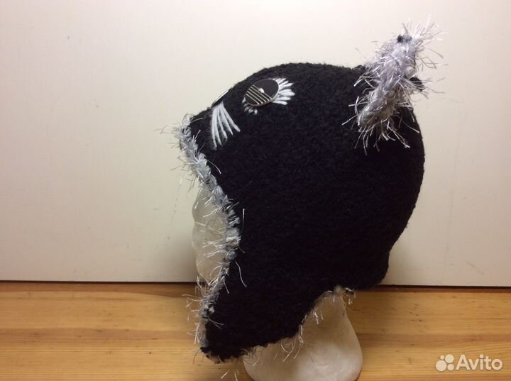 Очаровательная котошапка, ручная работа, 53-56,303