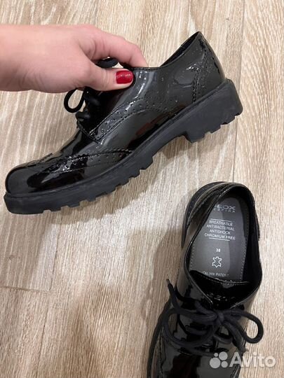 Полуботинки натуральная кожа geox