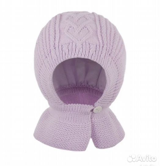 Шапка шлем для девочки с рождения