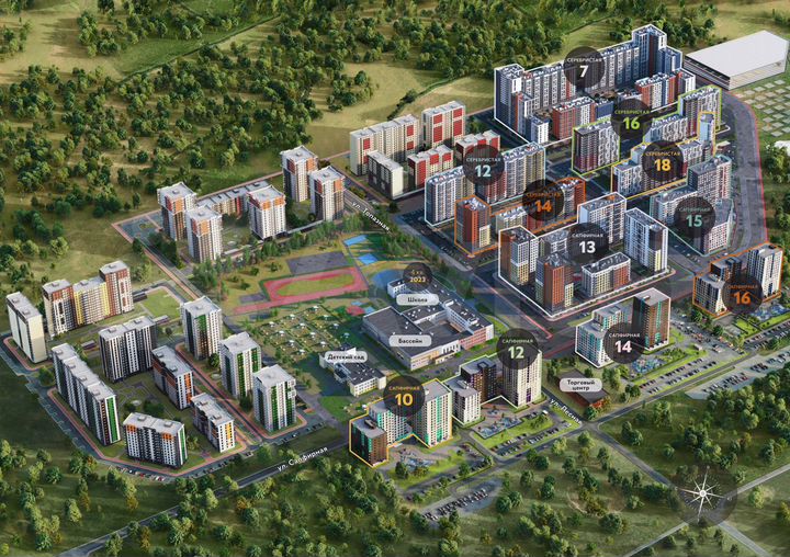 3-к. квартира, 63,4 м², 6/16 эт.