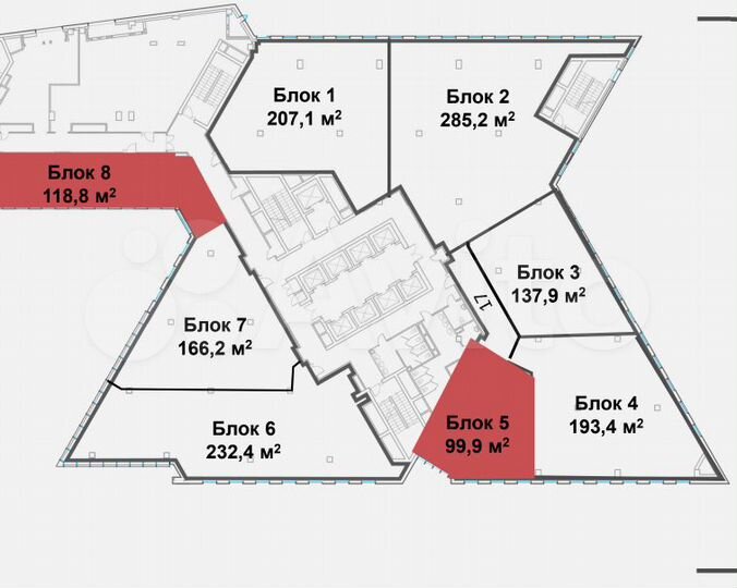 Продажа офиса 193.4 м² в бизнес-центре Аэро Сити