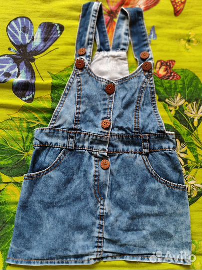 Джинсовый сарафан для девочки 2 года