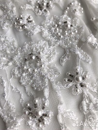 Перчатки белые свадебные/ перчатки для выпускного