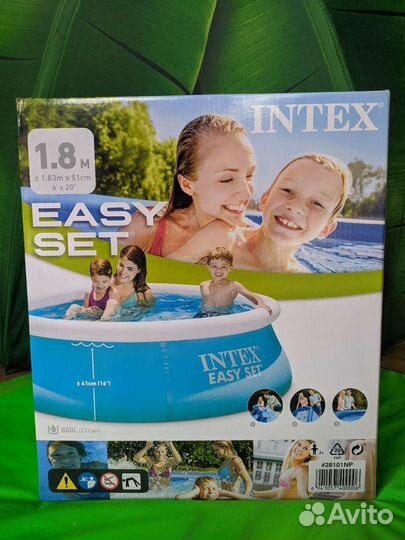 Надувной бассейн intex 28101 183X51