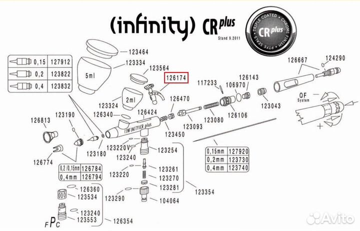 Триггер в сборе для evolution CR+ HS-123154