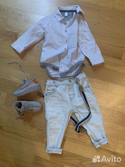 Рубашка и джинсы