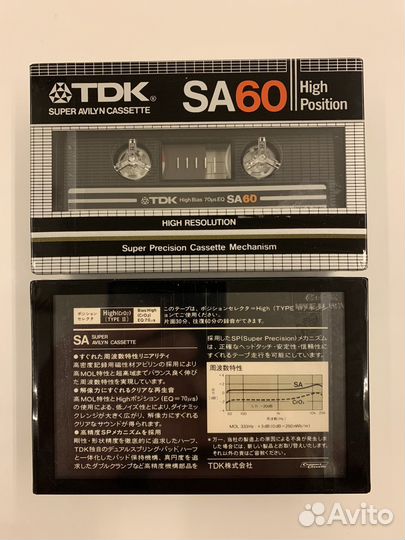 Аудиокассеты TDK SA 60. 1982 год