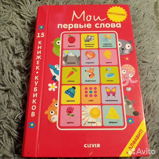Мои первые слова clever 15 книжек кубиков