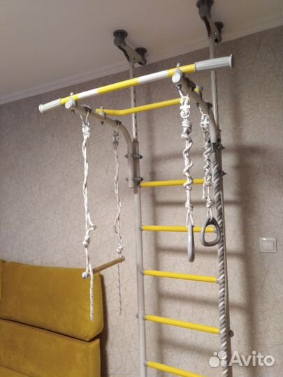 Детская шведская стенка с матрасом