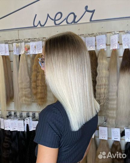 Наращивание челки, каре, висков