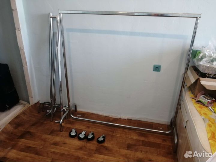 Вешалка напольная магазинная прочная 143х146х50