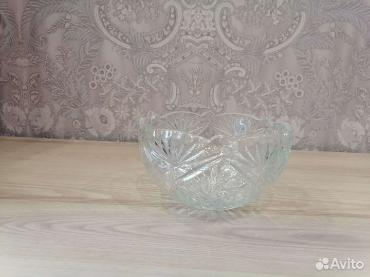 Салатница, Хрусталь СССР Красный Гигант