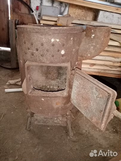Печь буржуйка чугунная СССР