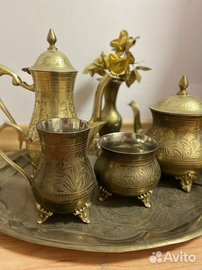 Чайный сервиз латунь