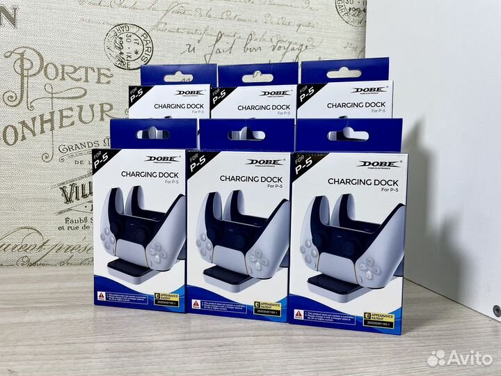 Док-Станция для зарядки PS4/PS5 от dobe
