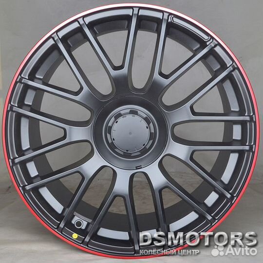 Диски SL519 8/18 5x112 ET35 d66.6 matte black RED