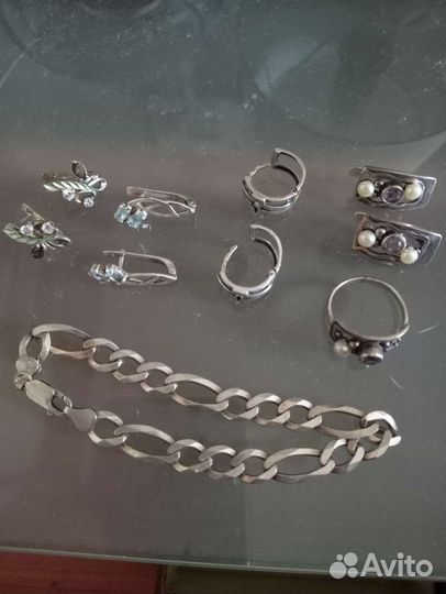 Серьги серебро