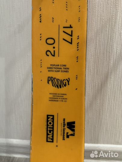 Горные лыжи faction 2.0 Prodigy Series 177