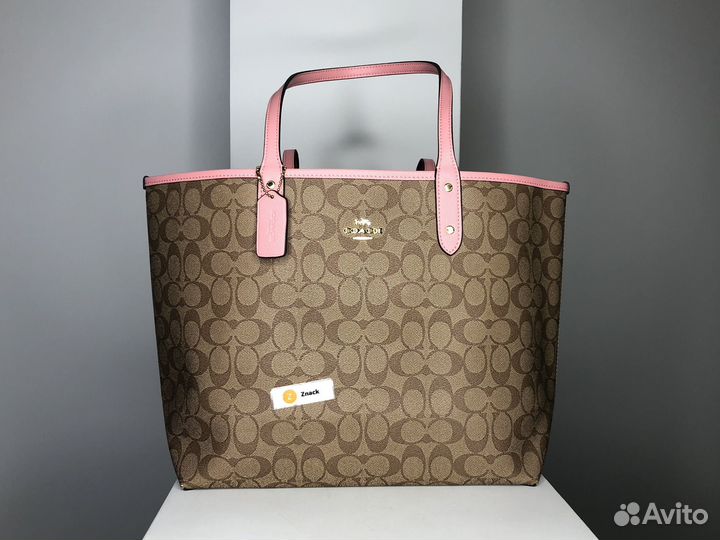 Cумка Coach Tote натуральная кожа