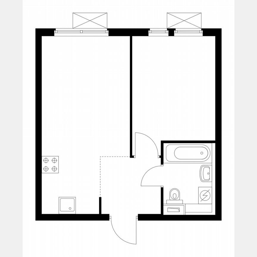 1-к. квартира, 35,7 м², 29/33 эт.