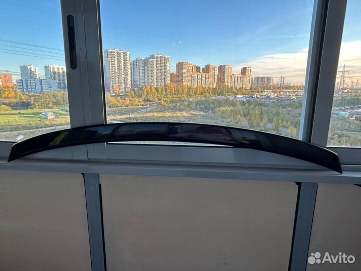 Лип спойлер skoda rapid