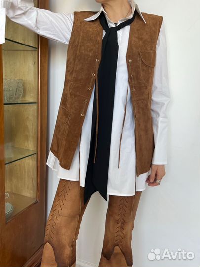 Брюки натуральная кожа