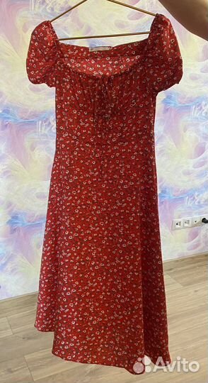 Летнее платье крестьянка