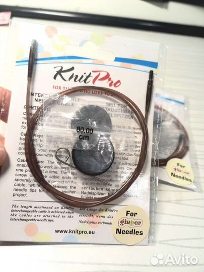 Леска тросик knitpro для съемных спиц вязание