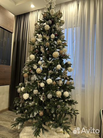 Елка искусственная 210 см пвх+литая