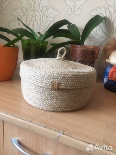 Корзина из джута